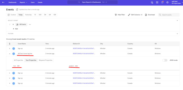 Add Test Events To Mixpanel Ab Split Test