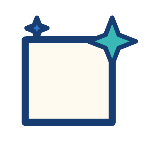Blank card with a sparkle