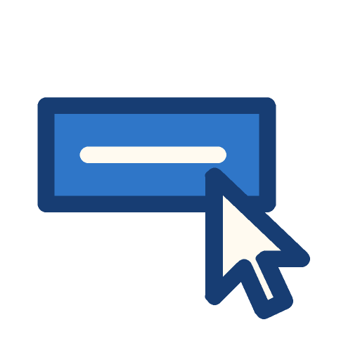 Button with a cursor