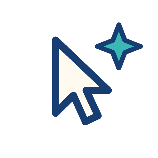 Cursor with a spark