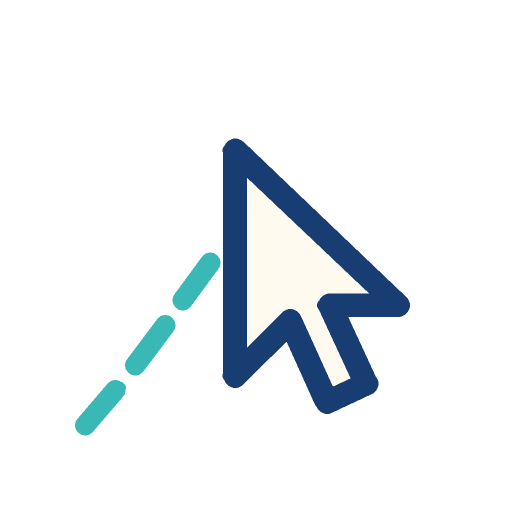 Cursor with a motion trail