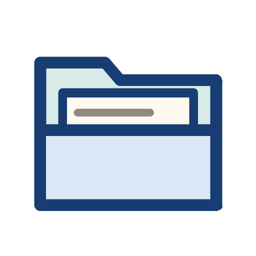 Folder with tabs