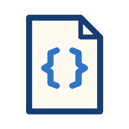 Document with curly braces