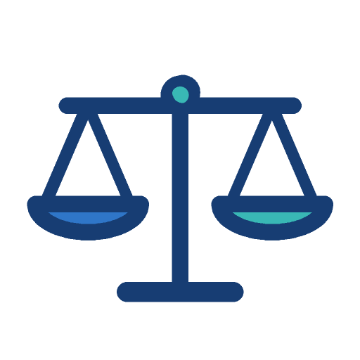 Balance scale, level