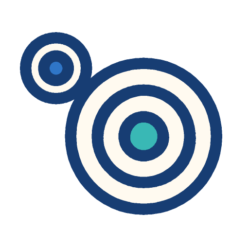 Small target beside a big one