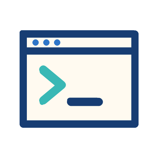 Terminal window with a prompt