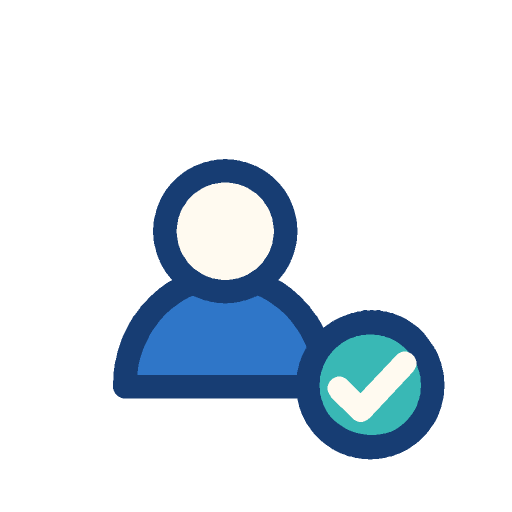Person with a badge