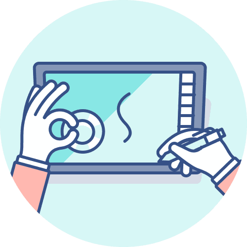 Illustration of hands cleaning a computer screen with a cloth and a spray cleaner. Illustration of hands cleaning a computer screen with a cloth and a spray cleaner.